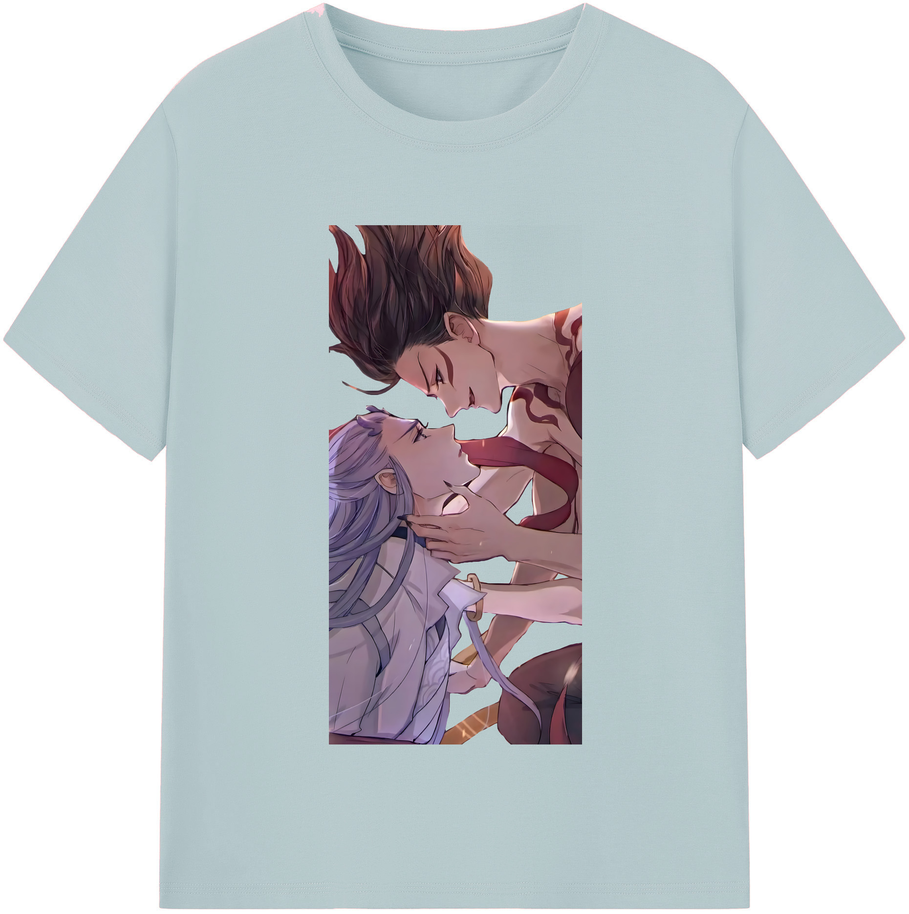 （画像用） Ne Zha 2 ナタ 魔童の大暴れ 綿100％半袖Tシャツ（フロントプリント）